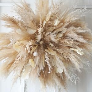 1pc Bohemian Wedding Archway Flower, Corner Swag for Arch, Outdoor Wedding Backdrop, Pampas Grass Floral Arrangement