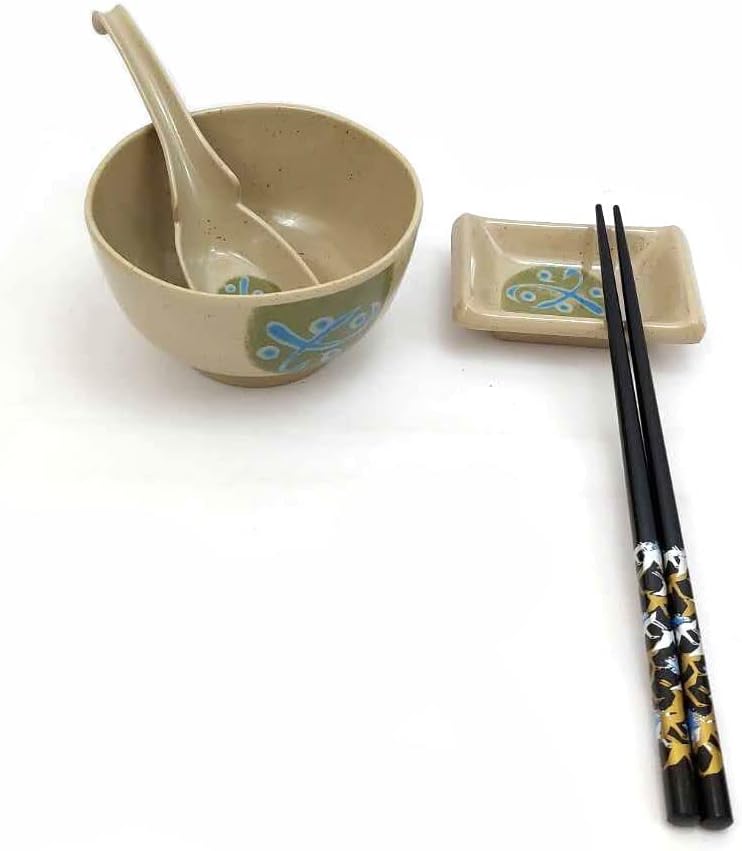 JapanBargain 2350, Set of 4 Soy Sauce Dishes Dipping Sauce Dishes Dipping Bowls Side Dishes, Green