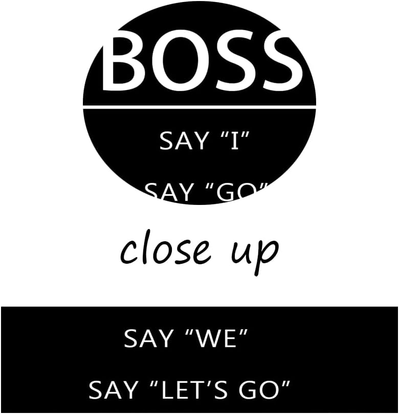 Leader Boss Difference Inspirational Wall Art for Office Motivational Black Positive Guide Canvas Poster Painting Prints Wall Pictures for Living Room Home Decor Framed Artwork [36''W x 40''H]