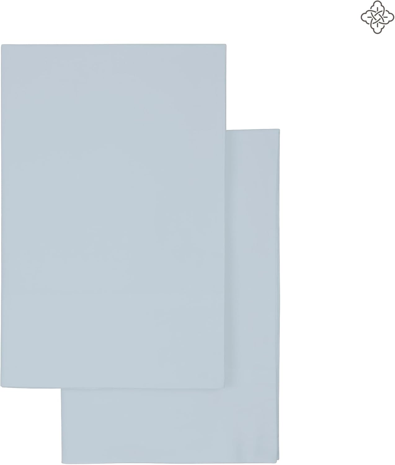 Bioweaves 100% Organic Cotton King Pillow Cases 300 Thread Count Soft Sateen Weave GOTS Certified – King Size, Set of 2, Shore