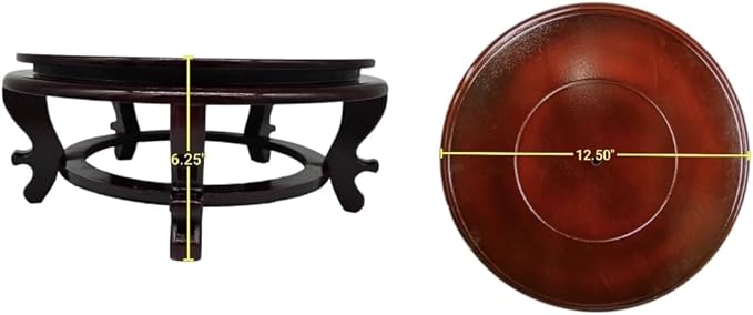 Wooden Fishbowl Display Vase Pot Planter Stand Plant Pot Display Stand (12.50)