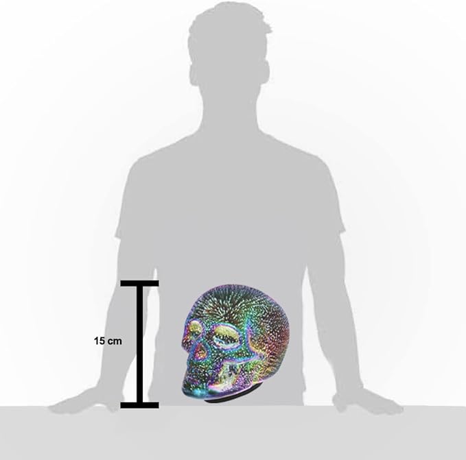 Tradeopia Led Skull Table Lamp, Requires 3 X AAA Batteries, Ideal for Room Decor Table Desk Decor Lamps, Lava lamp, Halloween