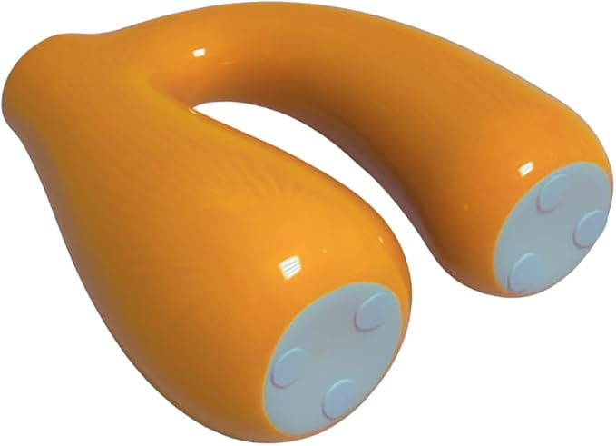 Yellow Ceramic Decorative Pitcher Vase, 7.5 in – Glossy Sculptural Arch-Handle, Modern Home Décor Accent for Fresh or Dried Floral Arrangements, Table/Shelf/Entryway, Giftable