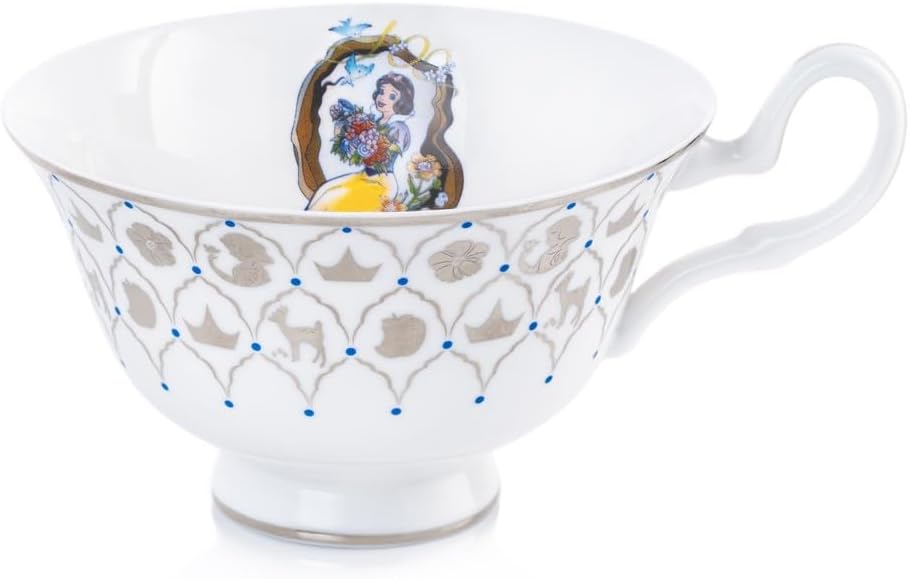 Disney 100 Years Snow White Cup and Saucer, Fine Bone China, 15 × 15 × 7.2 cm, Multicolor