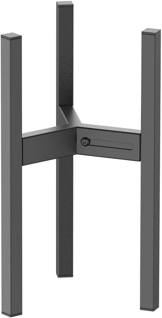 Metal Plant Stand, Adjustable Size Fits 10 12 13 14 15 16 Inches Large Planter Pot,Mid Century Expandable Plant Holder Indoor Outdoor Corner (HeavyBlack-III, Fits all pots between 8" and 16")