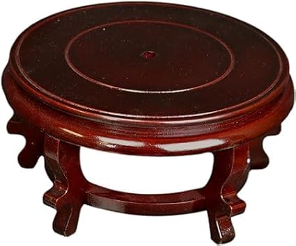 Wooden Fishbowl Display Vase Pot Planter Stand Plant Pot Display Stand (6)