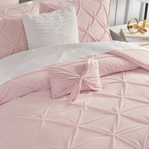 Juicy Couture Rectangle 1-Piece Decorative Accent, Premium Reversible Throw Pillow, Living Room and Bedroom Décor, 10"x18", Velvet Bow-Light Pink