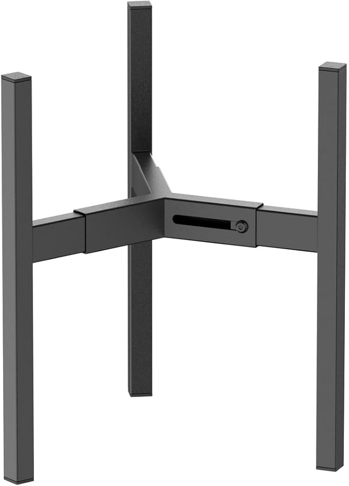 Metal Plant Stand, Adjustable Size Fits 10 12 13 14 15 16 Inches Large Planter Pot,Mid Century Expandable Plant Holder Indoor Outdoor Corner (HeavyBlack-III, Fits all pots between 8" and 16")
