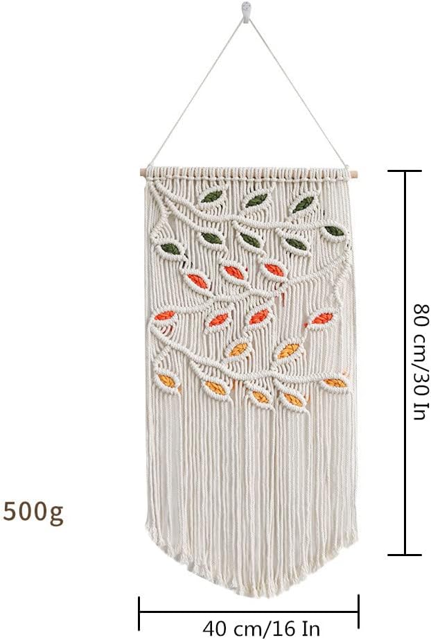 BMIDRUT Macrame Hanging Tapestry Boho Hand Woven Tapestries Dream Catchers Boho Wall Art Decor Home Wall Decor Wall Pediment 16x30 Inch