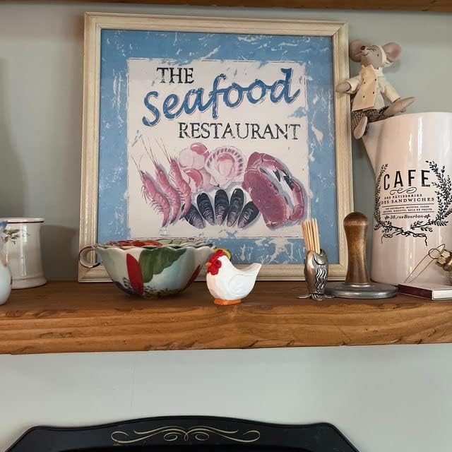 Hand-Carved White Hen Figurine - Miniature Wood Chicken Bird Art Statue Mini CarvedFigurine, Small Farm Animals, Handmade Carved Ornament for Rustic Home Decor & Collectibles