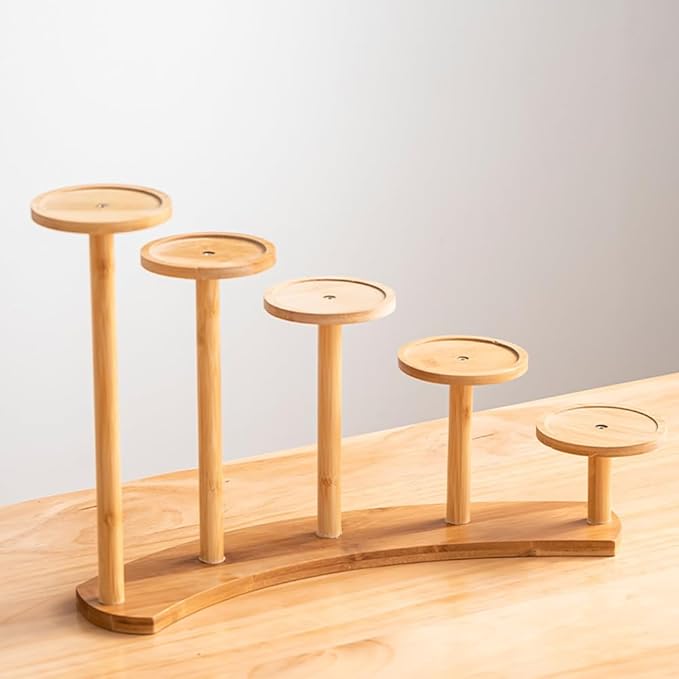 5 Tiers Desk Plant Stand Window Sill Plant Shelf Tabletop Succulent Stand Flower Pot Stand Holder Desktop Plant Stand Indoor Plant Rack for Succulent Herb in Living Room Office (Circle)