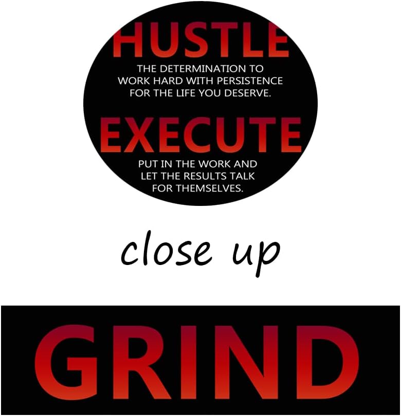 Inspirational Canvas Wall Art Grind Hustle Execute Posters Prints Motivational Office Decor Entrepreneur Quote Wall Picture Painting Artwork Living room Gym Framed Ready to Hang[12''W X 18''H]