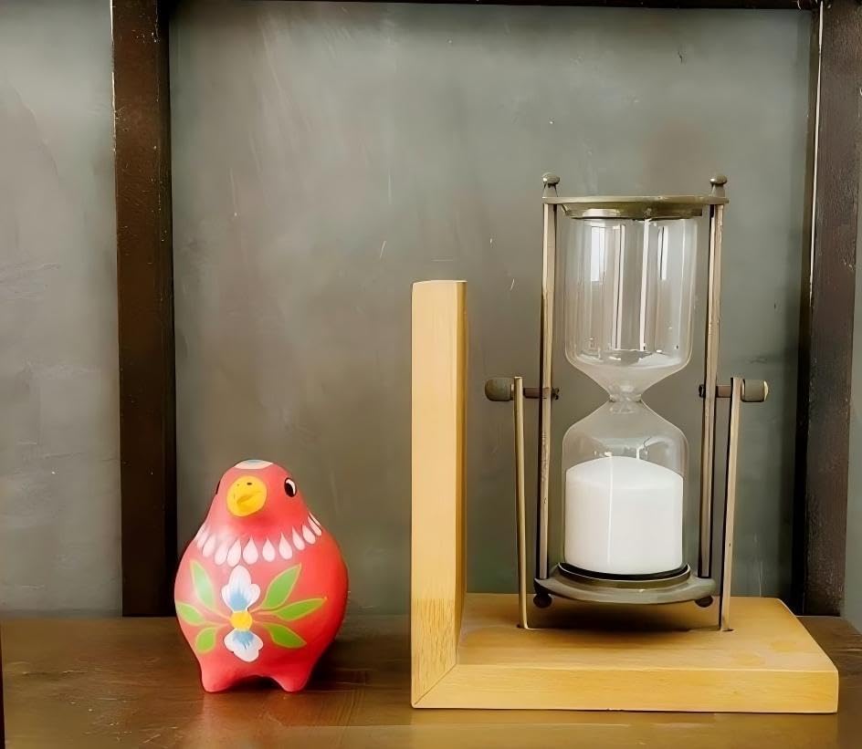 Decorative Clay Bird Figurines Hand-Painted Folk Art Design Collectible Smal Figurines Holiday Birthday Couples Friend Unique Gift Idea Decorative Home Art Table Bring Good Luck (Red)