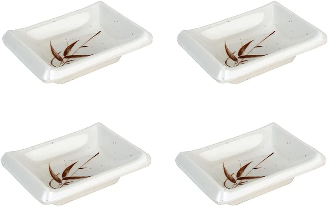 JapanBargain 2401x4, Set of 4 Plastic Soy Sauce Dish Dipping Bowl Japanese Style Sauce Bowl Appetizer Dish