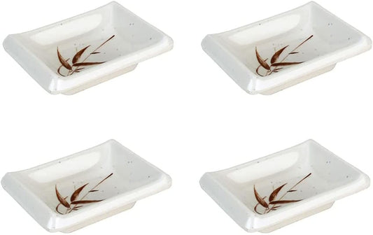 JapanBargain 2401x4, Set of 4 Plastic Soy Sauce Dish Dipping Bowl Japanese Style Sauce Bowl Appetizer Dish