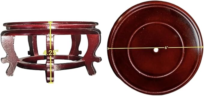 Wooden Fishbowl Display Vase Pot Planter Stand Plant Pot Display Stand (6)