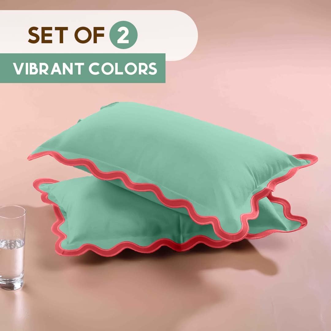 Folkulture Christmas Throw Pillow Covers 12x20 Lumbar – Decorative Couch Pillows for Living Room, Set of 2 Cute Outdoor Boho Pillow Covers, Green Xmas Throw Pillows for Christmas Décor