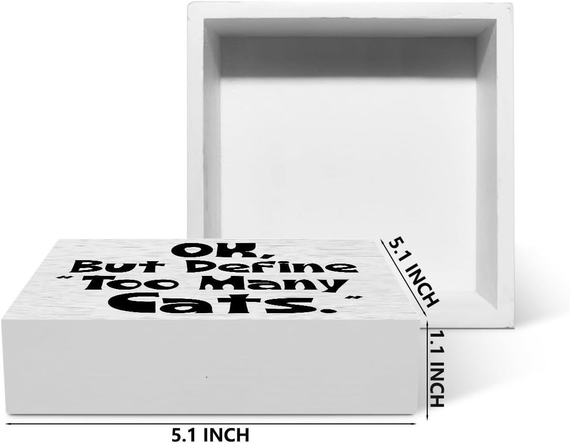 Funny Cat Definition Groomer Vet Pet Cat Gifts Rustic Cat Lovers Wooden Box Sign, Desk Decor Office Desk Accessories for Table Shelf Home Cubicle Decorations Wood Block Plaque Box Rescue Sign