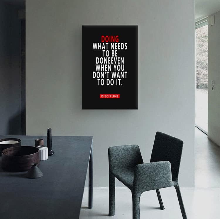 Inspirational Wall Art Inspirational Picture Entrepreneur Quotes Motivational Painting Poster Print on Canvas Wall Artwork for Living Room Office Bedroom Framed Ready to Hang [24''W x 36''H]