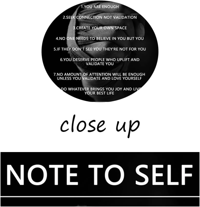 Inspirational Canvas Wall Art Motivational Office Note to Self Success Poster Inspiring Quotes Positive Canvas Artwork Picture Print Framed for Office Home Living Room Gym Wall Decor[24''W x 36''H]