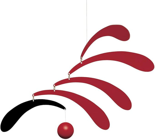 Large Flowing Rhythm Hanging Mobile - 75 Inches - Aluminum - Handmade in Denmark by Flensted