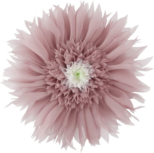 Handmade 3D Pink Flower Round Velvet Throw Pillows Aesthetic Decorative Daisy Accent Pillowcase Cute Soft Cushion for Bed Couch Sofa Car Living Room Bedroom Home Decor Gift 14 Inch Rose Gold