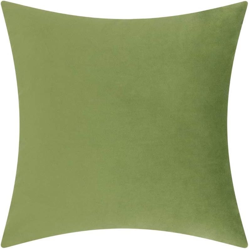 JWH Handmade 3D Flower Throw Pillow Covers Aesthetic Decorative Colorful Floral Accent Pillow Cases Stereo Pillowcase Cute Cushion for Car Bed Couch Bedroom Sofa 18x18 Inch Green