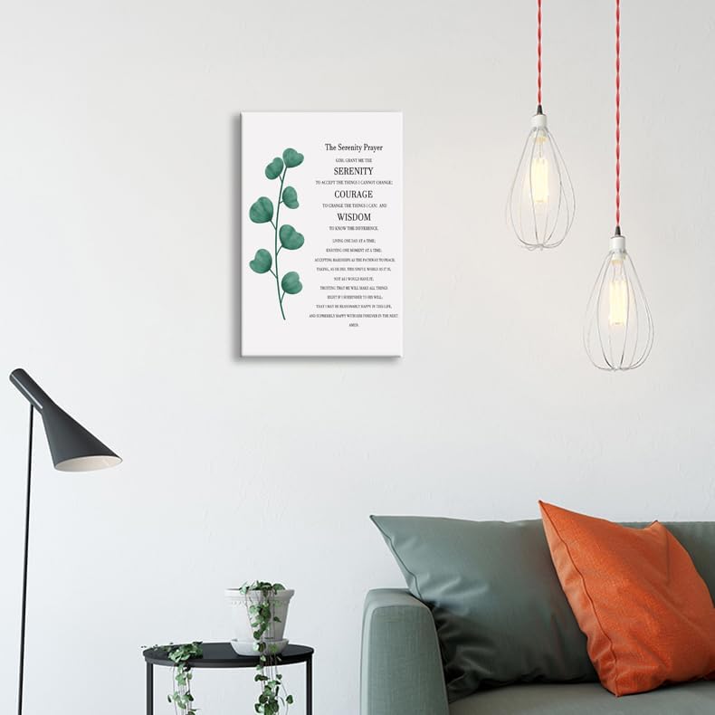Inspirational Entrepreneur Quotes Wall Art Motivational The Serenity Prayer Painting Prints on Canvas Modern Inspiring Christian Posters Prints Artwork Home Office Wall Decor[12''W X 18''H]