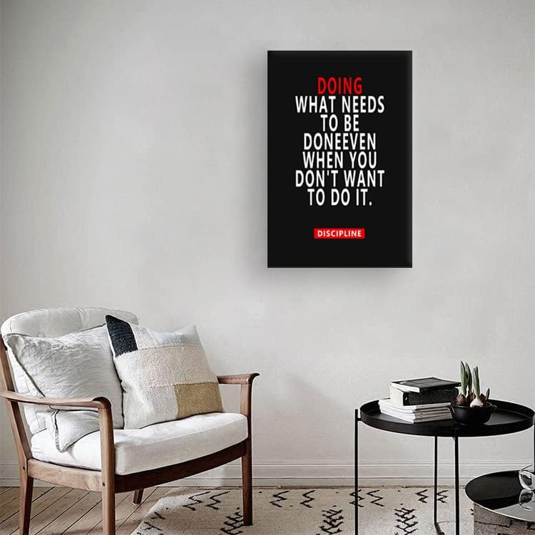 Inspirational Wall Art Inspirational Picture Entrepreneur Quotes Motivational Painting Poster Print on Canvas Wall Artwork for Living Room Office Bedroom Framed Ready to Hang [24''W x 36''H]