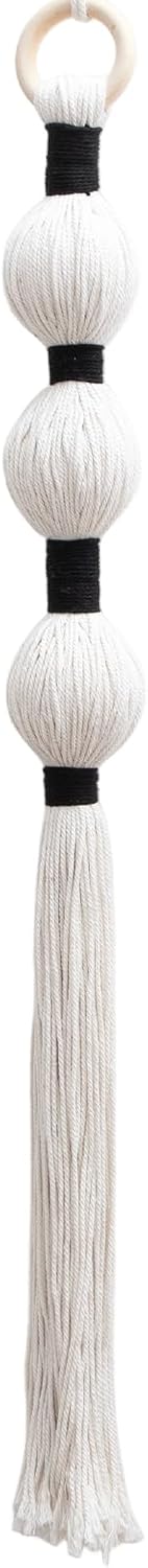 HYVAKUPPA Macrame Wall Hanging Boho Wall Decor Yarn Art Bohemian Handwoven Sphericity Cotton Textile Tapestry for Living Room Bedroom