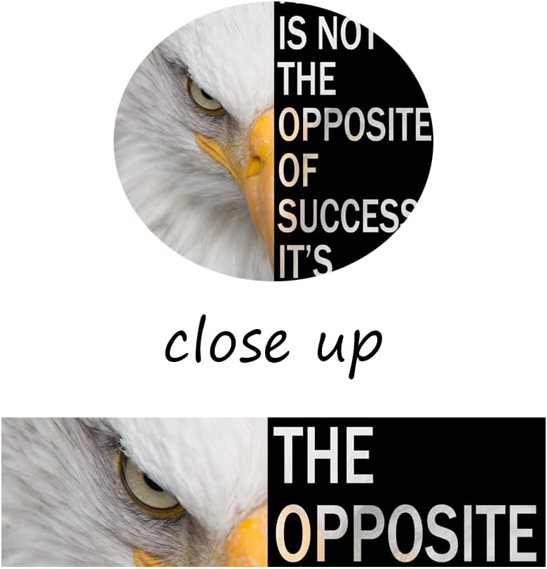 Inspirational Canvas Wall Art Motivational Animal Eagle Poster Inspiring Entrepreneur Positive Quote Success Picture Print Artwork Living Room Home Office Decor Frame Ready to Hang[12''W X 18''H]