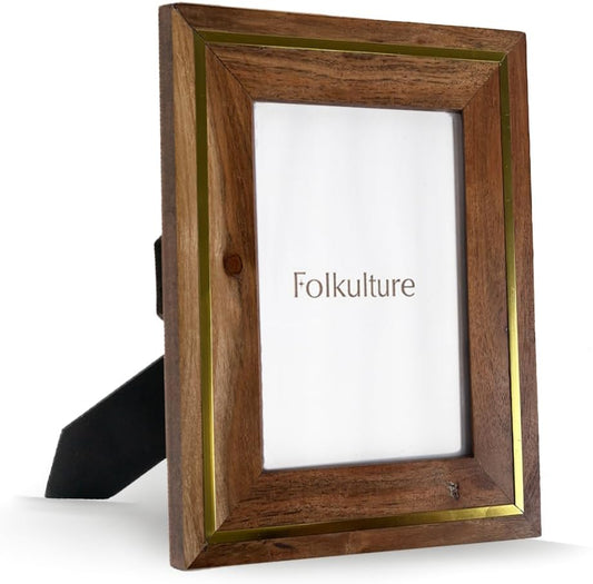 Folkulture Picture Frames | (5 x 7) Wooden Fall Picture Frame- Wall Decor | House Decor- Birthday Gift for mother | Large Picture Frames for Office Decor| Photo Frame Gifts for Women, Wedding.