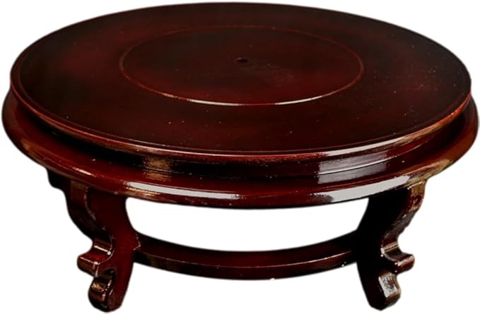 Wooden Fishbowl Display Vase Pot Planter Stand Plant Pot Display Stand (6)