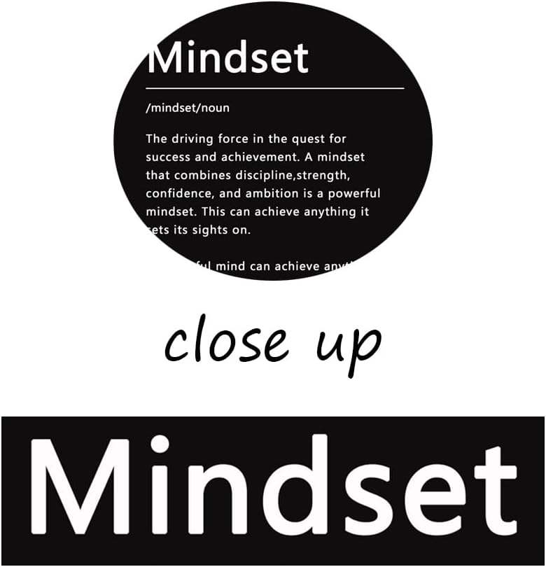 Inspirational Canvas Wall Art Picture Motivational Mindset Noun Posters Inspiring Entrepreneur Quotes Painting Print Artwork Office Decor for Home Classroom Living Room Framed[12''W X 18''H]