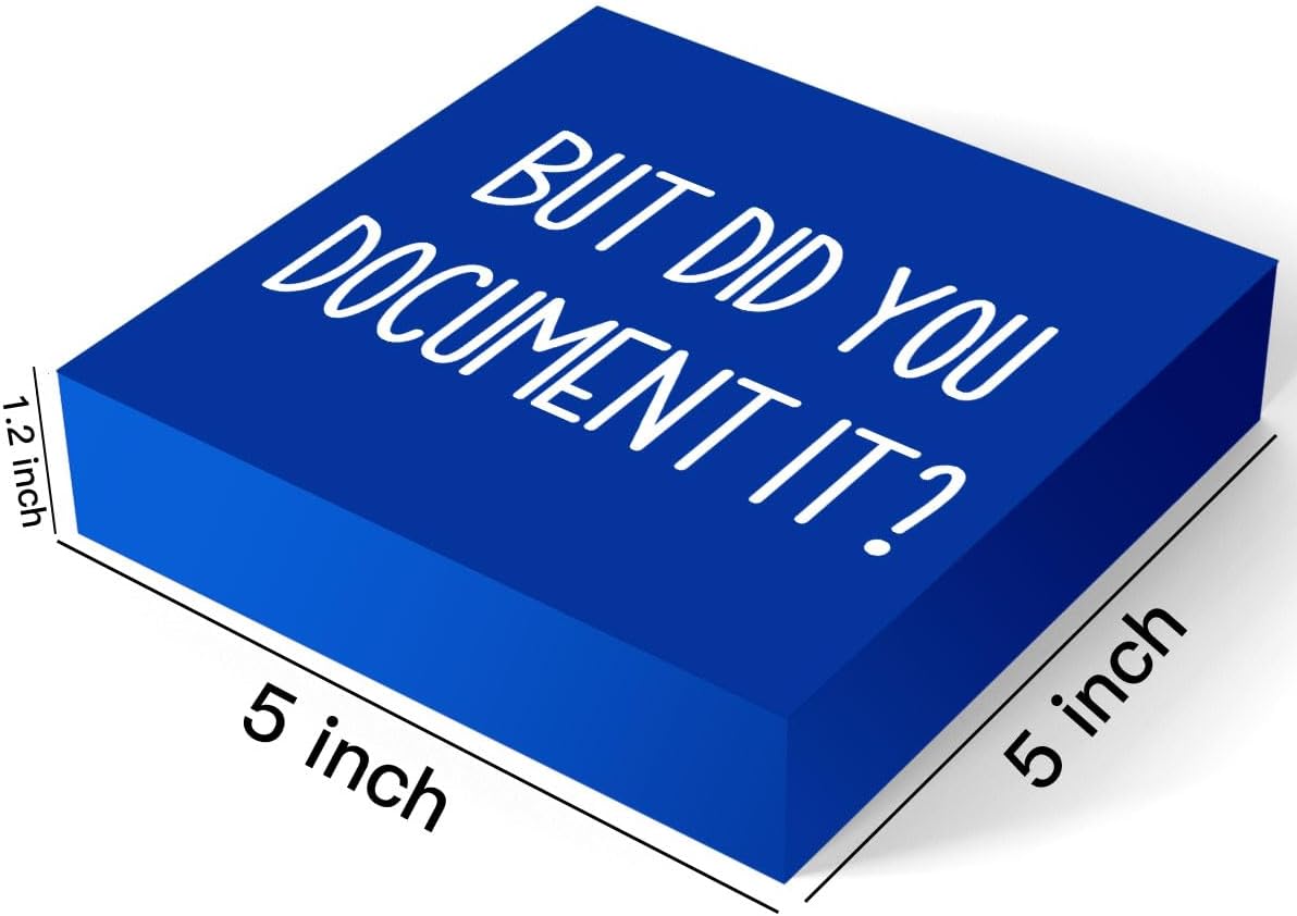 Funny HR Decor Office Decor Human Resources Office Desk Ornament HR Wooden Box Sign for Tabletop Bookshelf Thank You Gifts for Home Farmhouse Meeting Room Bedroom Library Retirement Boss Day Blue