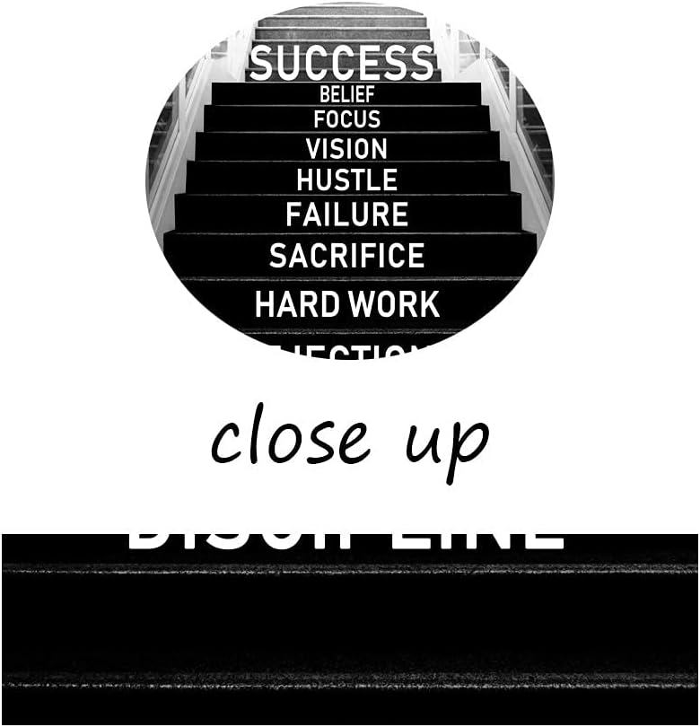 Large Inspirational Wall Art - Black and White Success Poster Positive Quotes Wall Decor Modern Motivational Artwork for Office Home, Framed & Stretched 28 x 44 inch