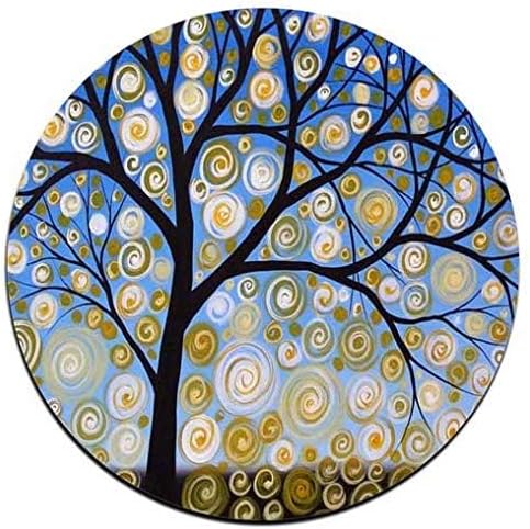 Color Tree of Life Round Coaster Set - Made of Recycled Rubber - Set of 4