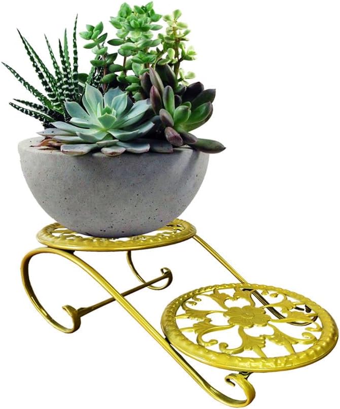 plant stand (Gold, 2 Tier)