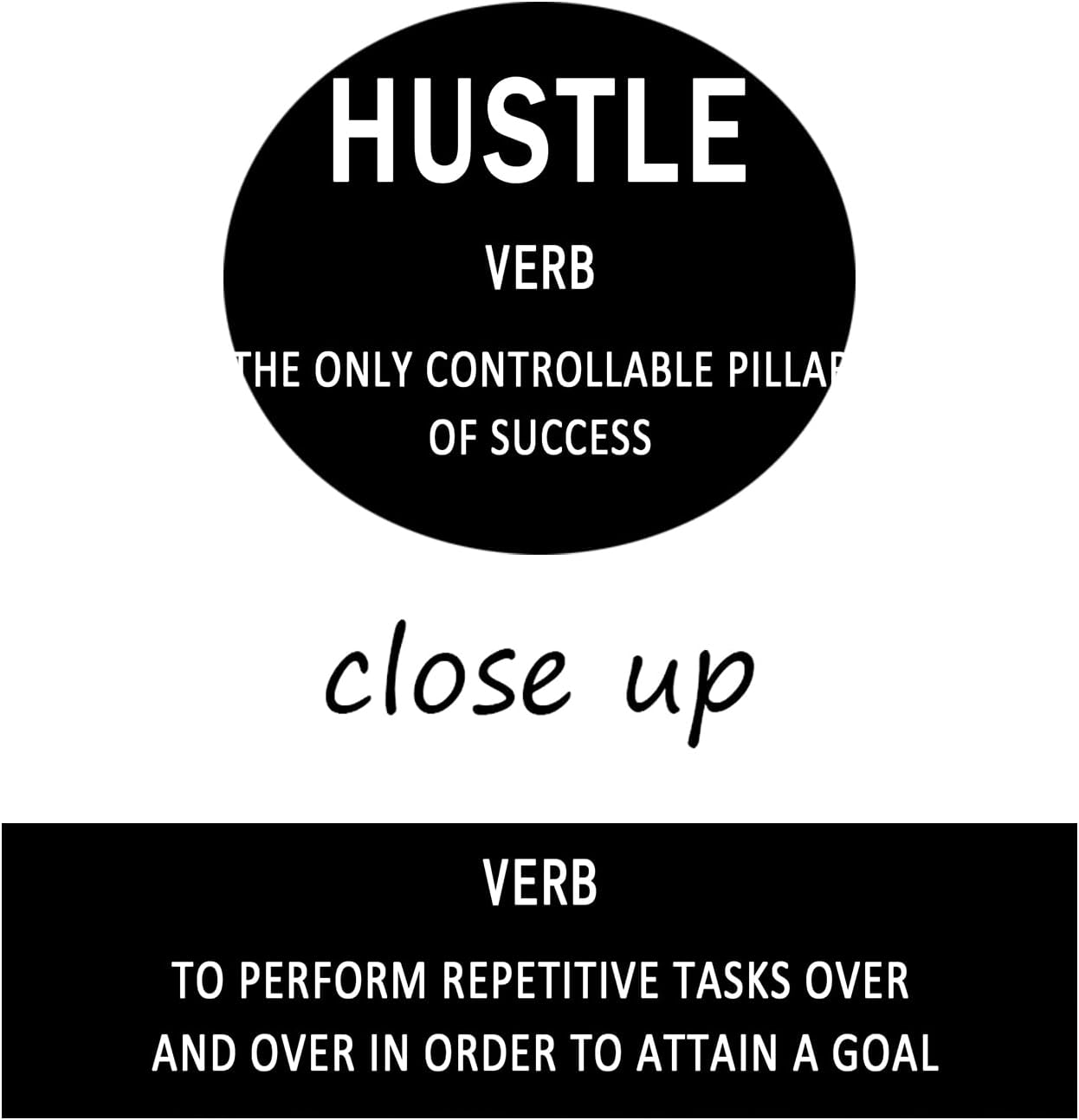 Inspirational Canvas Wall Art Motivational Positive Entrepreneur Quotes Canvas Print Hustle Grind Signs Picture Poster Office Bedroom Home Wall Decor Ready to Hang [12''Wx18''H]