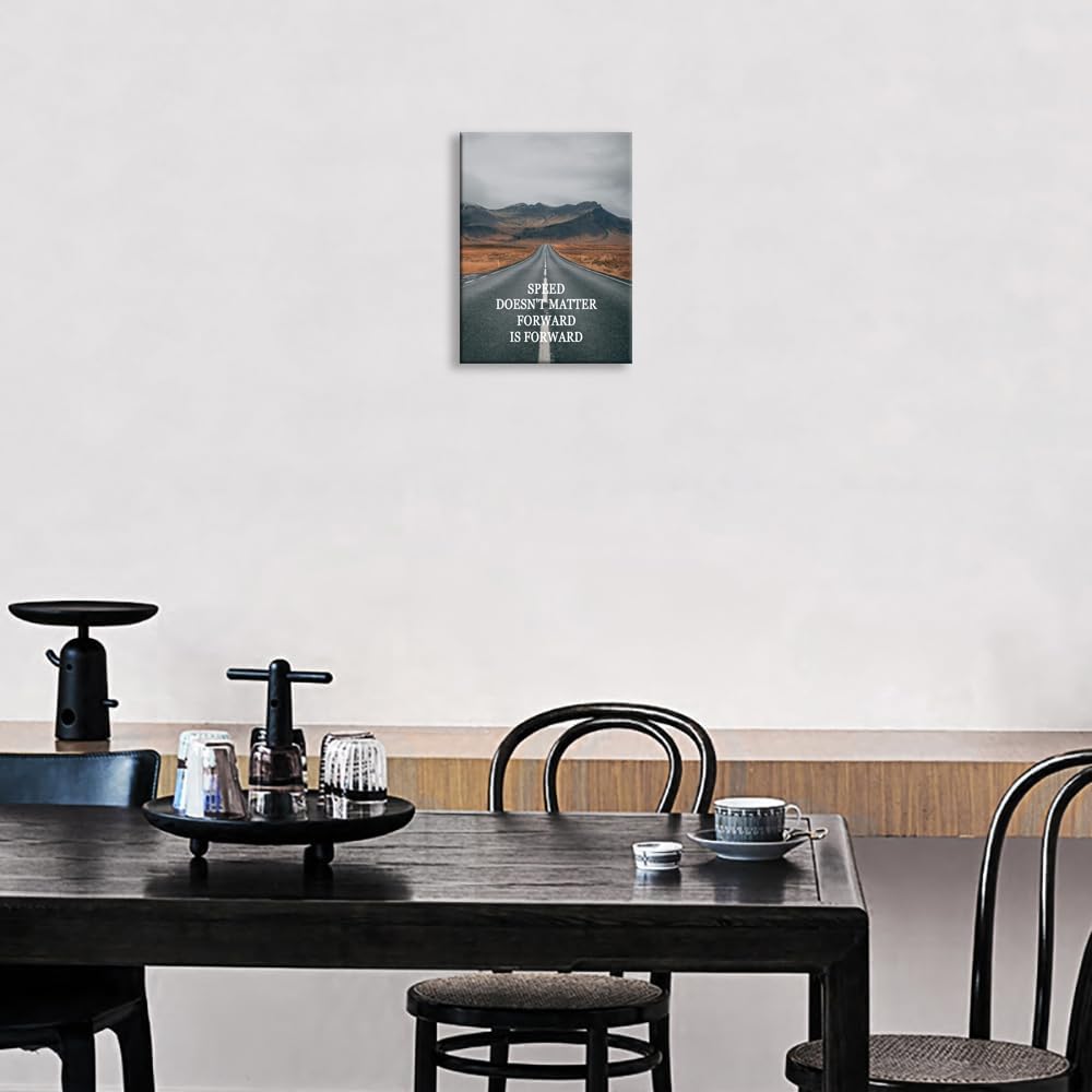 Inspirational Wall Decor About Perseverance Motivational Wall Art Printed Canvas Poster Modern Artwork for Office Bedroom Living Room Gym Framed Ready to Hang [18" W X 24" H]