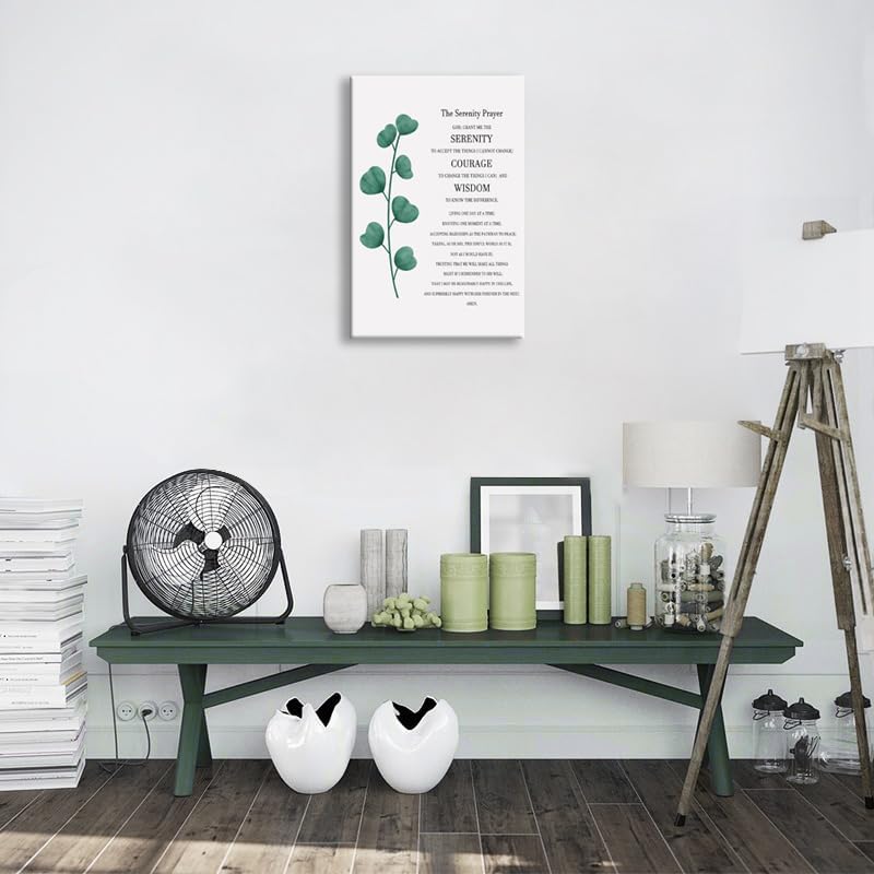 Inspirational Entrepreneur Quotes Wall Art Motivational The Serenity Prayer Painting Prints on Canvas Modern Inspiring Christian Posters Prints Artwork Home Office Wall Decor[12''W X 18''H]