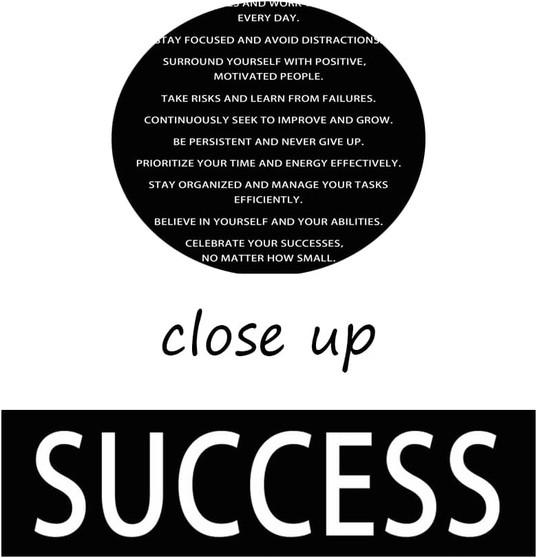Inspirational Canvas Wall Art Motivational Poster Inspiring Quotes Painting 10 Simple Rules For Success Picture Print Artwork Office Wall Decorations for Living Room Bedroom Framed[18''W X 24''H]