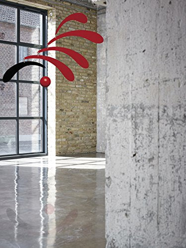Flowing Rhythm Red Hanging Mobile - 18 Inches - Handmade in Denmark by Flensted