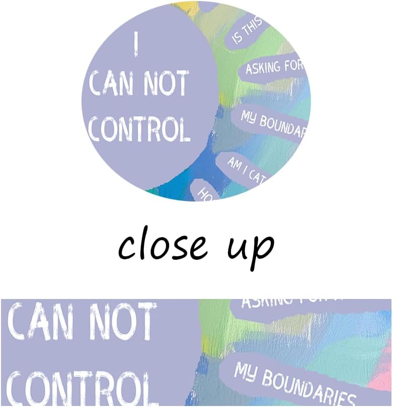 Inspirational Poster Wall Art Office Decor I Cannot Control Motivational Entrepreneur Quotes Print on Canvas Picture Painting Artwork for Living Room Gallery Painting Ready to Hang [24''Wx36''H]