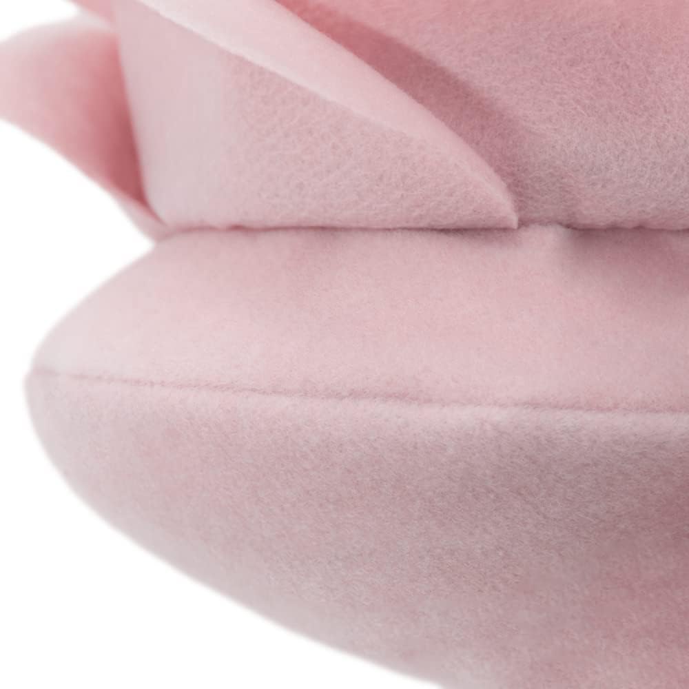 JWH 3D Flower Throw Pillow Cover Aesthetic Decorative Floral Accent Pillow Case Round Cushion Rose Pillowcase Couch Bed Living Room Chair Bedroom 14 Inch Blush Pink