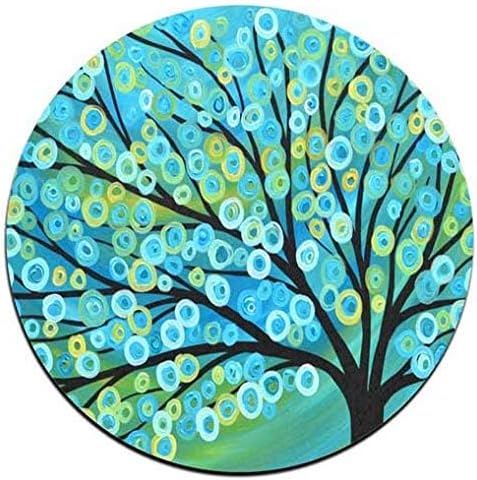 Color Tree of Life Round Coaster Set - Made of Recycled Rubber - Set of 4
