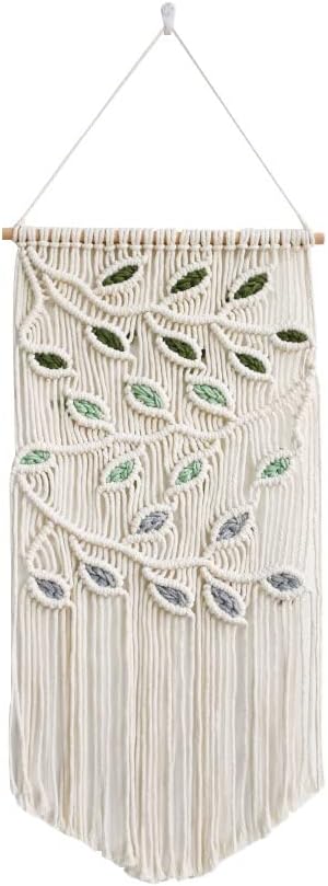 BMIDRUT Macrame Hanging Tapestry Boho Hand Woven Tapestries Dream Catchers Boho Wall Art Decor Home Wall Decor Wall Pediment 16x30 Inch