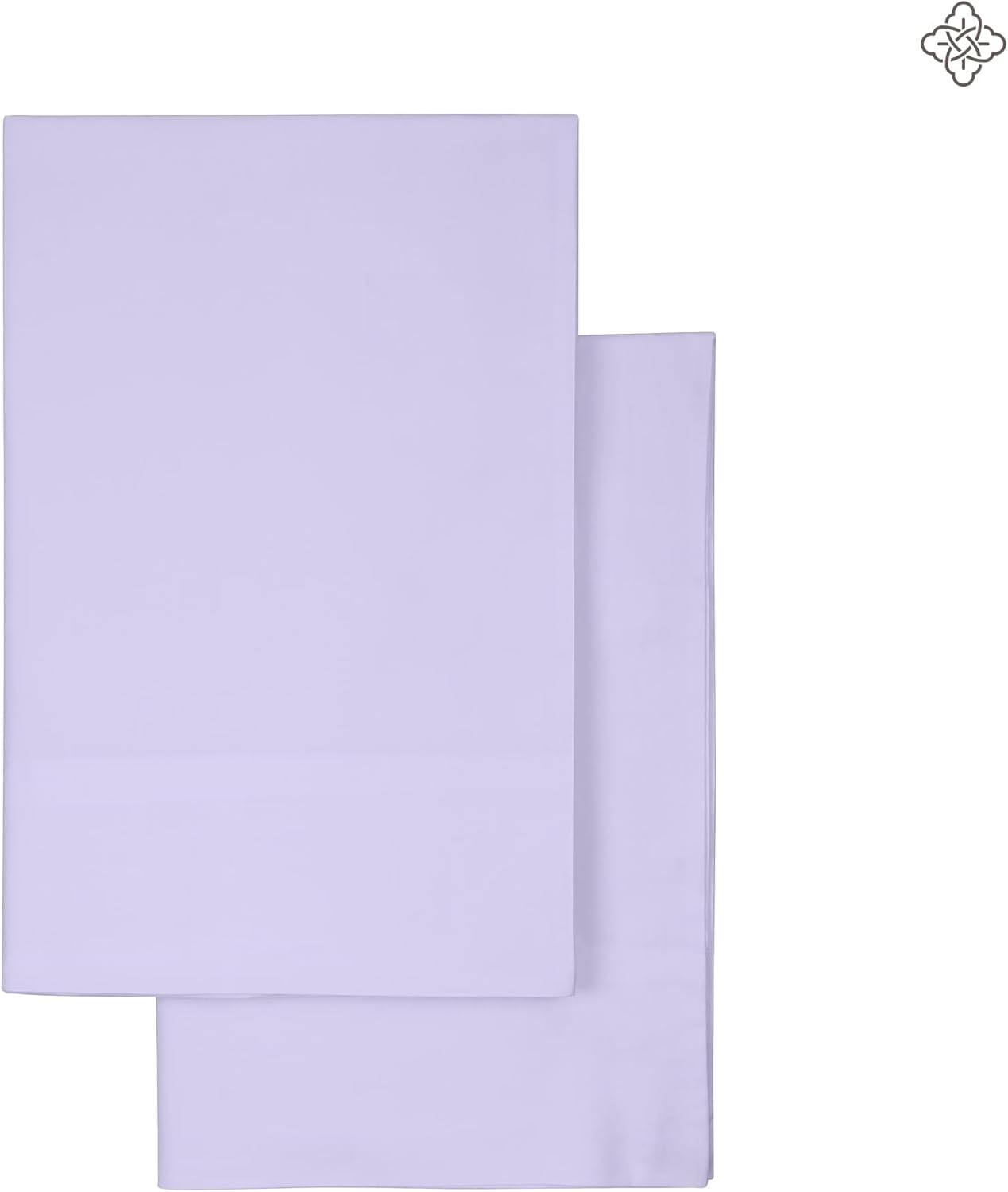 Bioweaves 100% Organic Cotton King Pillow Cases 300 Thread Count Soft Sateen Weave GOTS Certified – King Size, Set of 2, Lavender