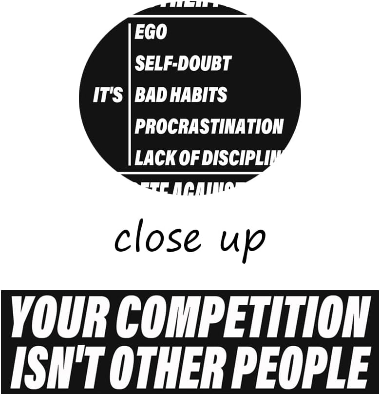 Inspirational Canvas Wall Art Discipline Posters Motivational Painting Pictures Positive Office Wall Decor Quotes Prints Artwork Living Room School Bedroom Framed Ready to Hang[18''W X 24''H]