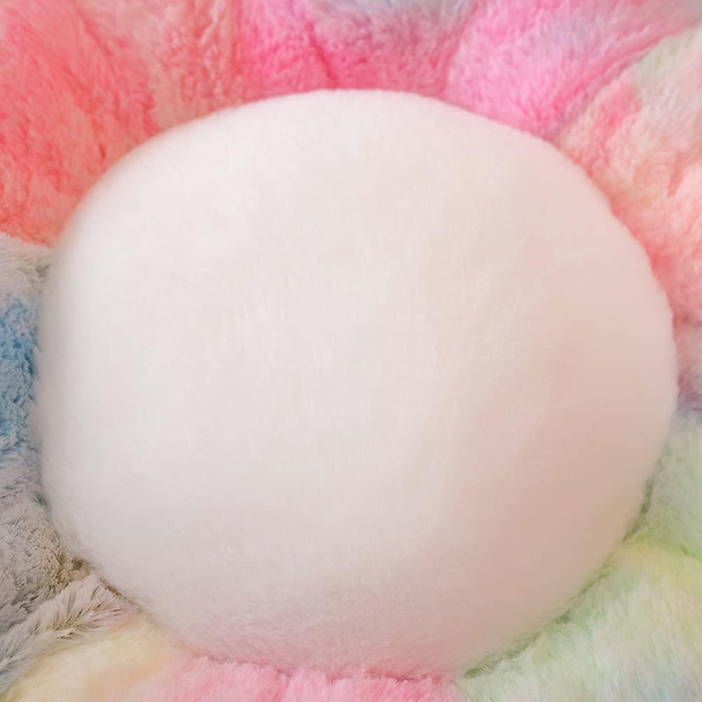 lannery Flower Plush Throw Pillows, Flower Floor Pillow Seating Cushion Toy for Reading, Room, Watching TV (19.7", Color)